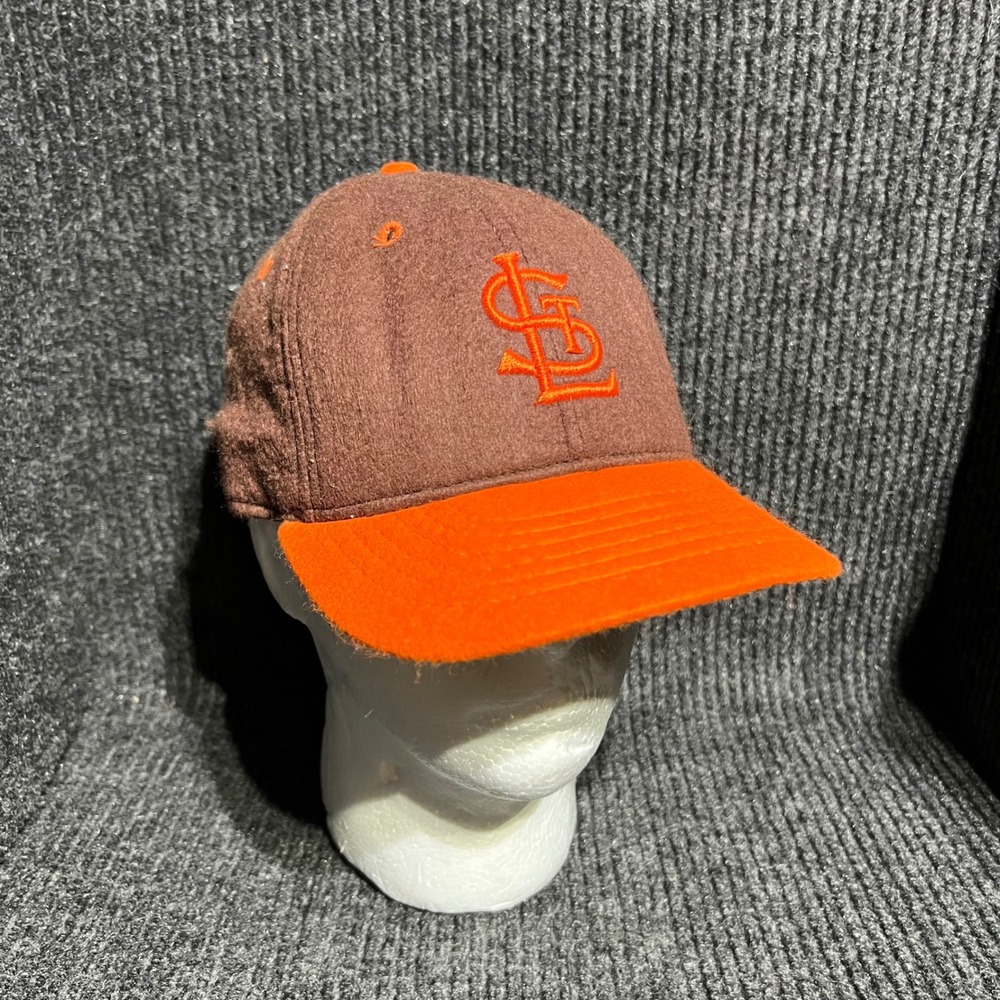 Vintage Roman Pro St Louis Cardinals Hat 6 3/4 Cooperstown  Brown Orange STL Cap